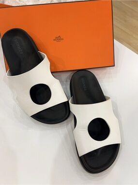 Hermès Leather mules 2022 Edith Slides Size37.5